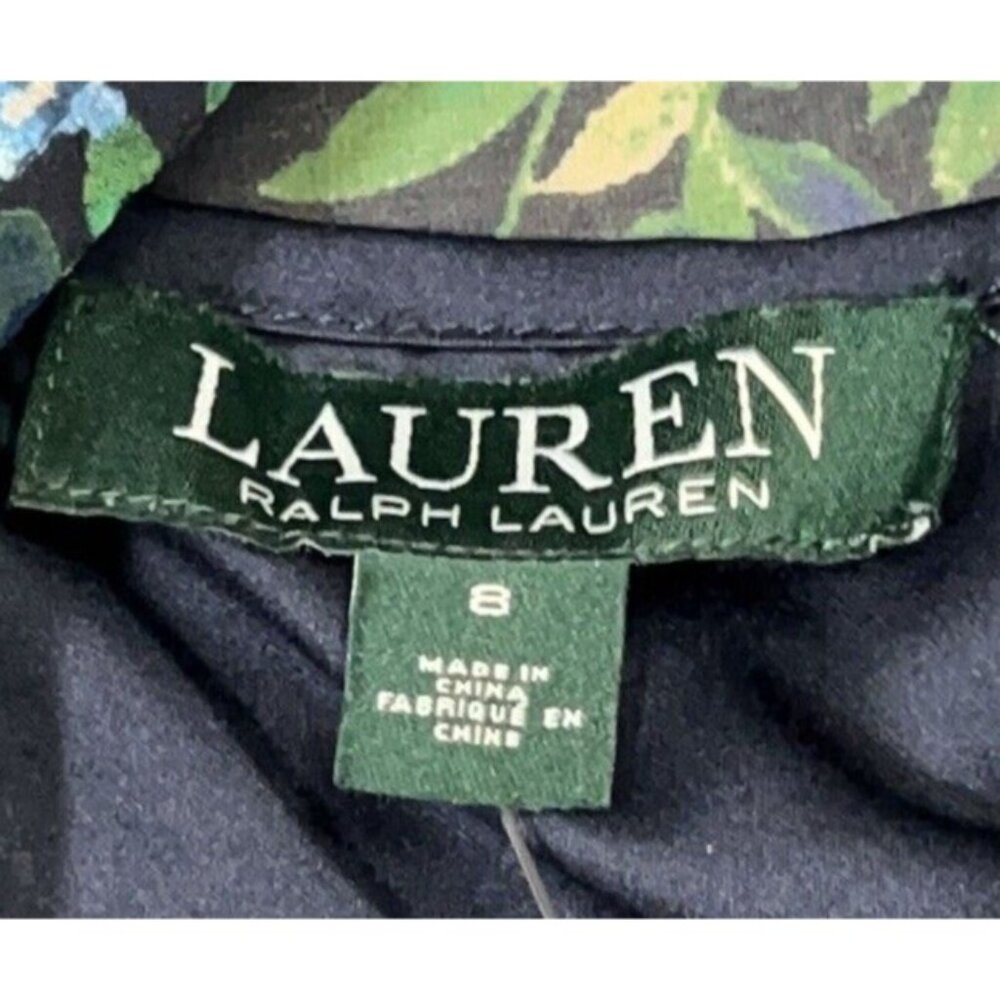 Lauren Ralph Lauren Dress Womens 8 Floral Fairy Sheer Whimsigoth Feminine - Picture 2 of 16